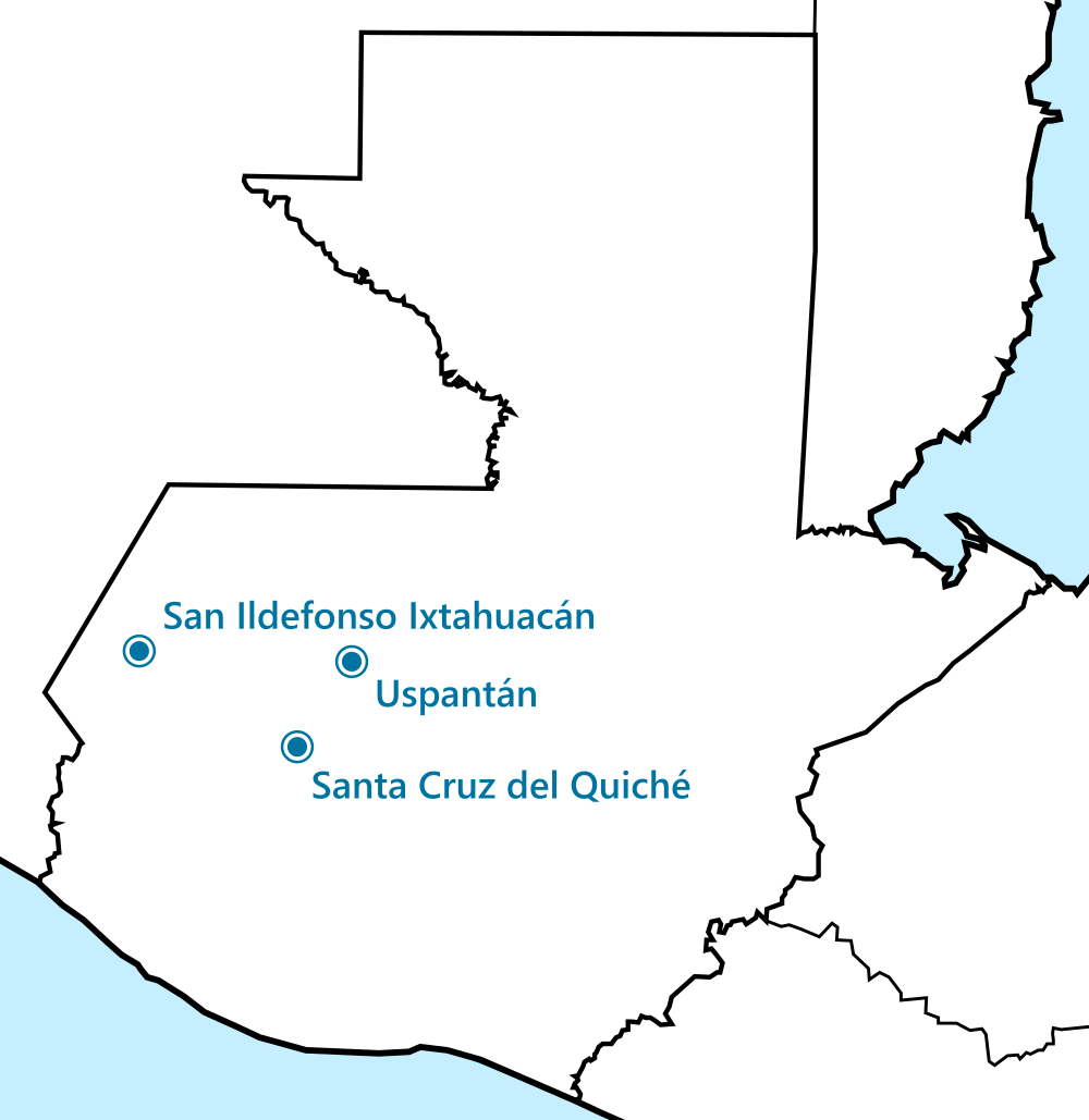 Carte du Guatemala